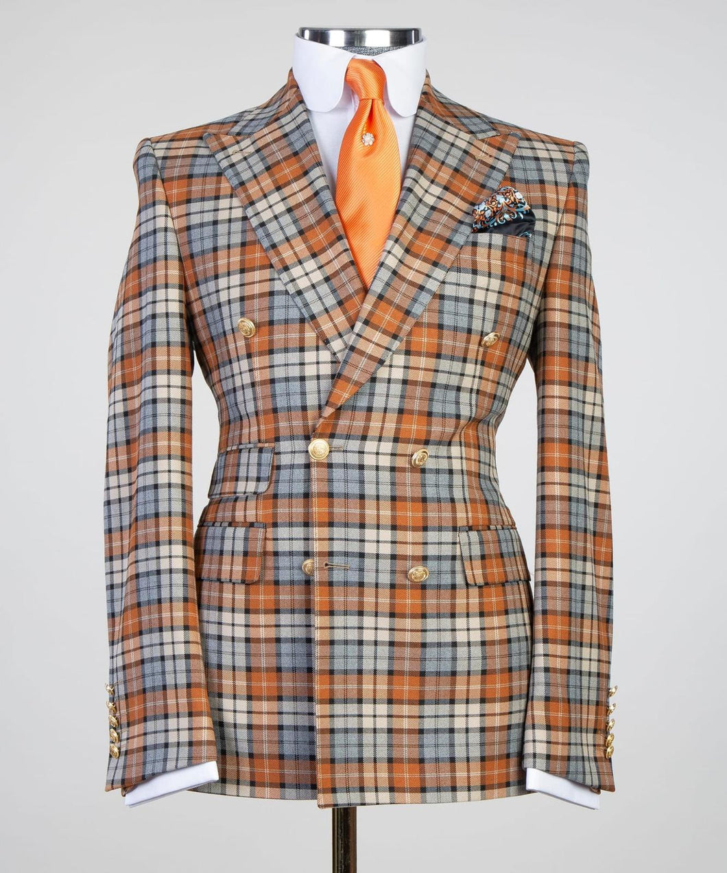 Hogan- Orange Plaid