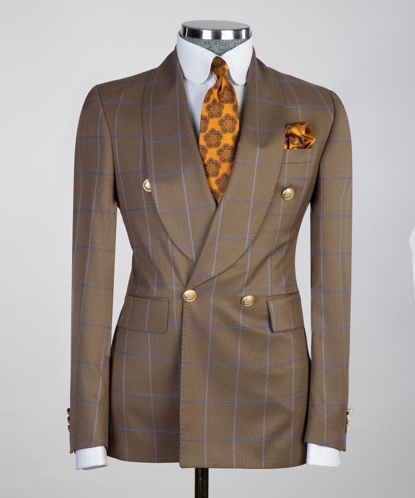 CJ-Brown Plaid