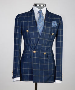 CJ- Royal Blue Plaid
