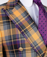 Load image into Gallery viewer, Hogan- Purple &amp; Yellow Plaid
